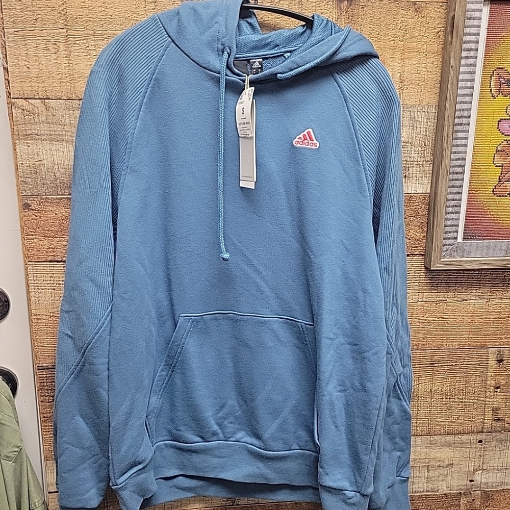 Nwt Adidas Men's Small Blue Hoodie
